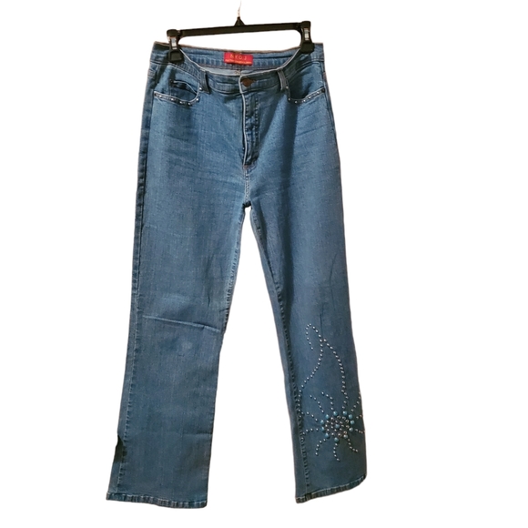Not Your Daughter's Jeans with rhinestones. Size 6 - Picture 2 of 9